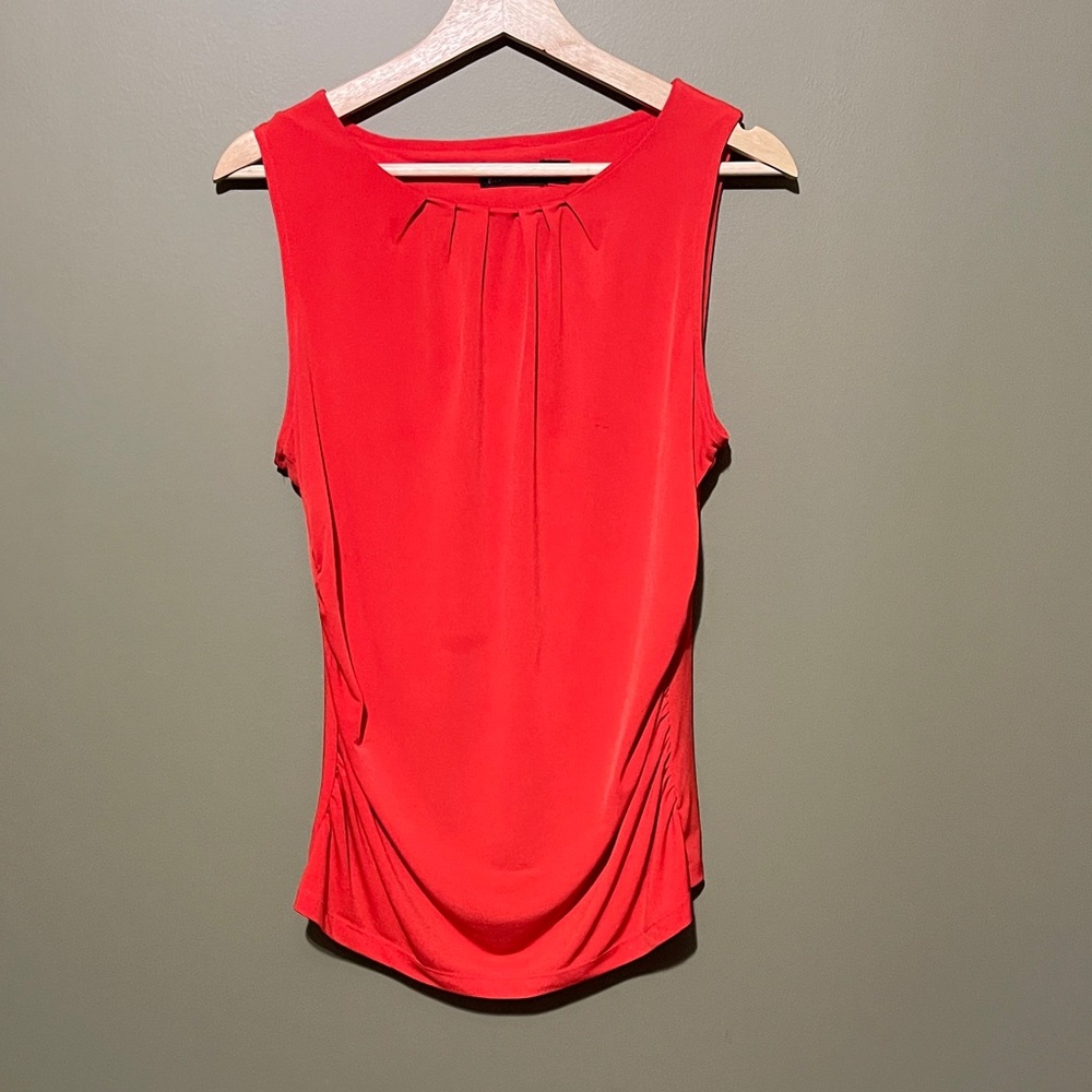 Vibrant Sleeveless Red Blouse